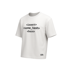 Insert Hash Oversized T-Shirt